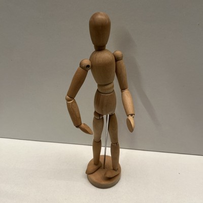 Flexible Holz Schaufensterpuppe Puppe Malerei Kunst Mode 12'' Figur Ikea Gestalta sehr guter Zustand