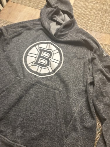 Boston Bruins Hoodie grau Adidas Jugend XL  - Bild 3 von 3