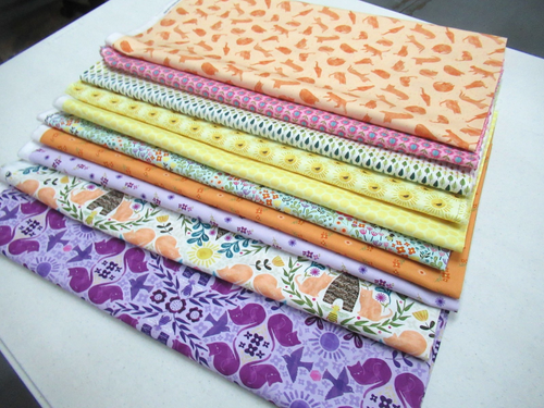 Timeless Treasures quilt-craft fabric CURIOUS CAT GARDEN bundle 10 styles x 1 yd - Picture 2 of 7