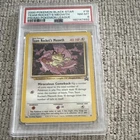 2000 Pokemon Black Star Promo Team Rocket's Meowth #18 Pokemon League PSA 8