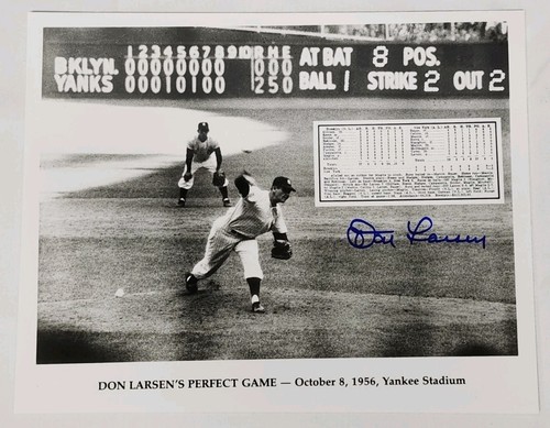 Don Larsen Signed Autographed 8x10 Photo New York Yankees - Picture 1 of 2
