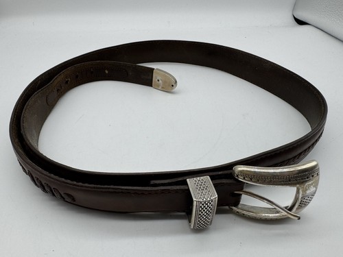 Cinturón de hombre Onyx by Brighton 74807 marrón talla 42 vintage - Imagen 10 de 12