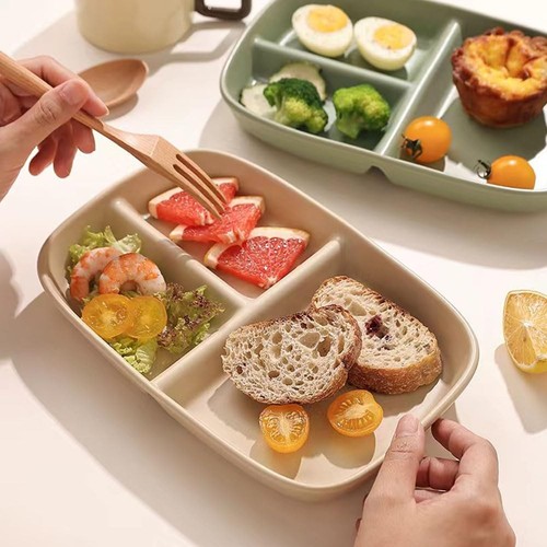 Divided Plates 10.5 Inch for Adults, Portion Control Bariatric Plate, Wheat S... - Picture 7 of 7