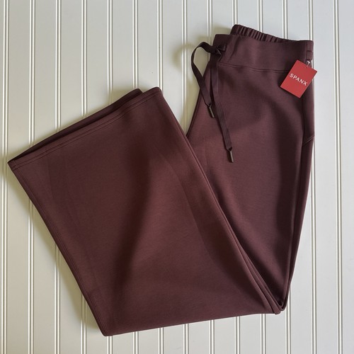 Spanx Air Essentials Drawstrings Wide Leg Pants In Fig NWT Size M - Bild 8 von 15