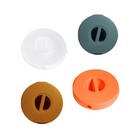 4pcs Desk Cord Organizers Rotatable Data Cable Holders Wire Managements
