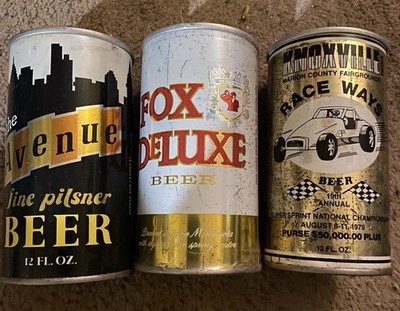 Lot Of 18 Steel Bottom Opened Tabtops 1970 s Very Nice Cans