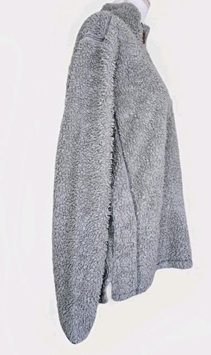 Women's Southern Shirt Quarter Zip Sherpa Pullover Gray Size Medium - Picture 8 of 20
