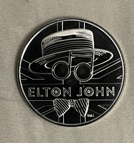 2020 Elton John £5 Coin Band Music Legends Great Britain