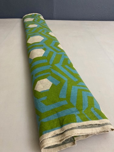 Seltener doppelseitiger japanischer Baumwollstoff von Hokkoh | Mdweight grün/blau/grau 44,5 Zoll - Bild 23 von 24