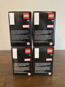 LEGO BRICKHEADZ (41589, 41590, 41591, 41592) Captain America, Iron Man, Hulk NEW