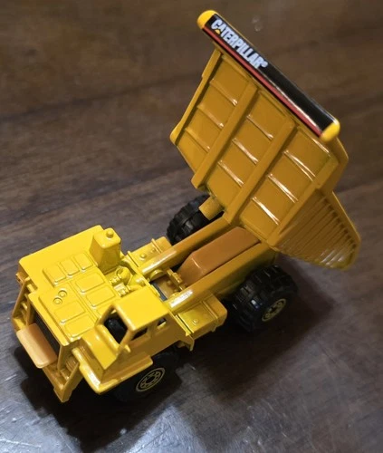 3⅛" Vintage 1979 Mattel Hot Wheels Diecast Yellow Dump Truck Hauler Caterpillar