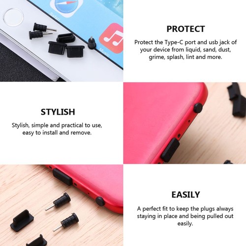 20 Pairs Dust-proof Plug Headphone Type C Usb Protector Mobile Covers - 第 6/12 張圖片