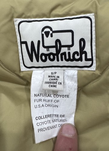 Woolrich Patrol 650 Down Parka Coyote Fur Trim Hood Coat Jacket Men’s SMALL S - Picture 19 of 21