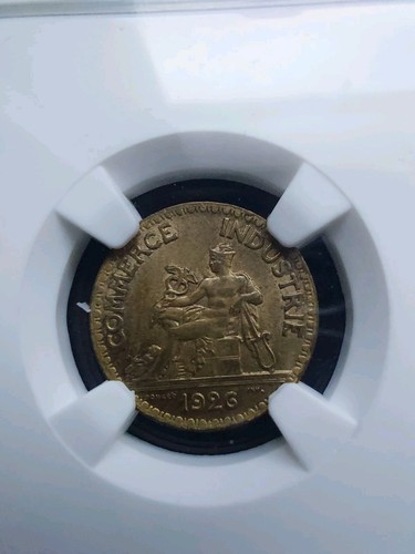 1926 FRANCE HALF DOLLAR MINT STATE 63 - Picture 2 of 13