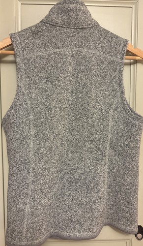 Patagonia Better Sweater Vest Womens S Gray Fleece Lined Mock Neck Hiking Zip Up - Picture 4 of 4