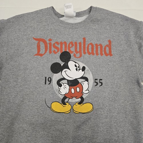 Disneyland Sweatshirt Erwachsene Medium grau Mickey Mouse Pullover Sweater Freizeit - Bild 4 von 6