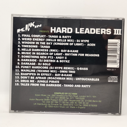 Hard Leaders III - Enter The Darkside CD 1993 Kickin Records Kick 7 Tango Ratty - Picture 2 of 15
