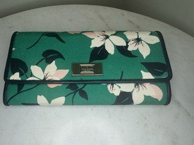 #ad #ad Kate Spade New York Green Floral Wallet M293 Lightly Used Nice