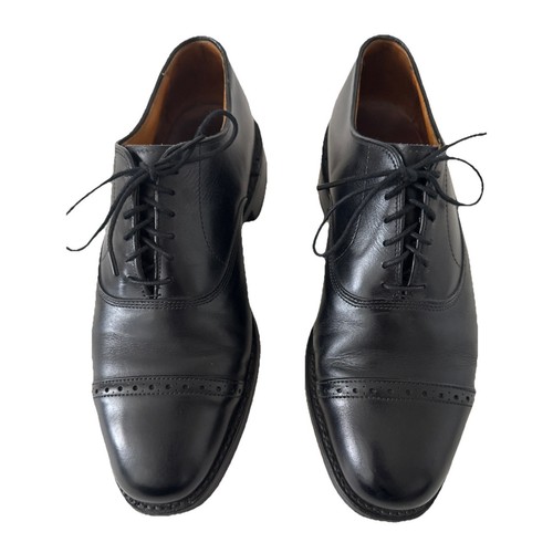 Allen Edmonds Byron Herren Größe 7 D schwarz Leder Cap-Toe Oxford elegante Schuhe