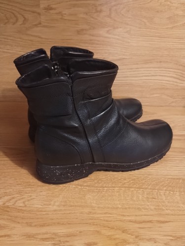 Teva Capistrano Suede Ankle Boots Womens 7.5 Black Slouch Leather Side Zip... - Picture 6 of 12