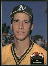 Joe Slusarski 1992 Stadium Club #782b Oakland Athletics