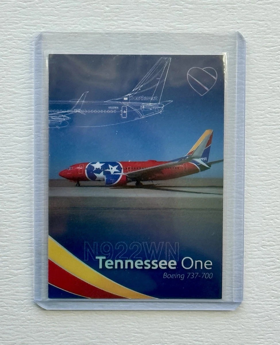 🔥Southwest Trading Card #3 Tennessee One Boeing 737-700 w/ holder