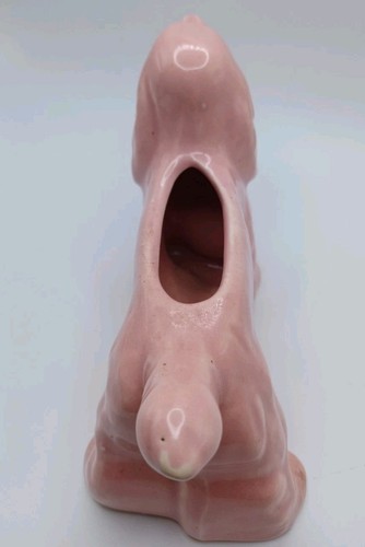 Vintage 1940's Shawnee Pottery Ceramic Pink Cocker Spaniel Dog Planter  - Picture 3 of 9