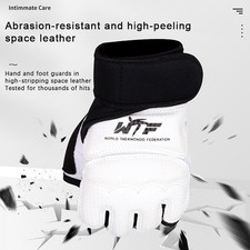 Taekwondo Leather Foot Gloves Sparring Karate Ankle Protector Guard Gear Boxing