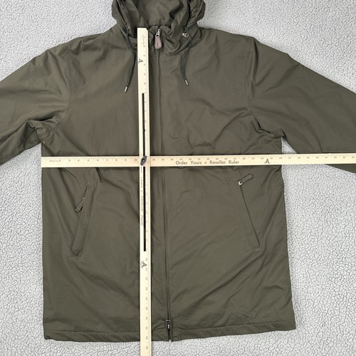 Polo Ralph Lauren Full Zip Jacket Men XL Olive Green Lined Concealed Hood - Picture 3 of 18