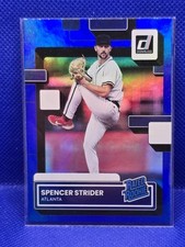 Spencer Strider 2022 Panini Donruss Rated Rookie Blue Holo
