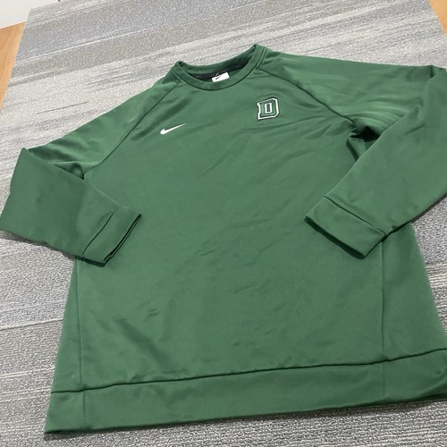 Dartmouth University Sweatshirt Mens Large Green Nike Fleece Pullover Crewneck - Picture 2 of 10