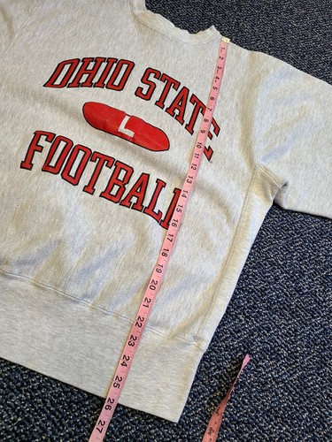 Vintage Ohio State Buckeyes Sweatshirt Champion Reverse Weave Size Large 90's - Picture 7 of 9
