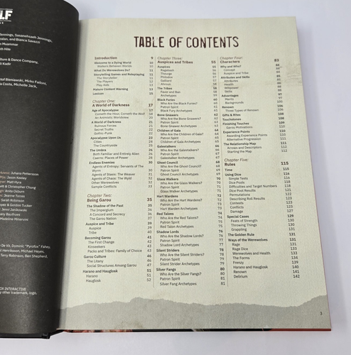 Werewolf The Apocalypse RPG Core Rulebook 5E/World of Darkness +3 Sets of Dice - Picture 9 of 21
