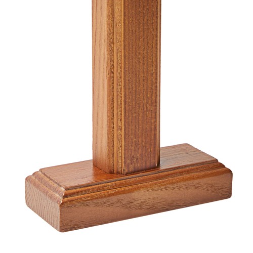 Wooden Crucifix Table Top Cross with Base for Religious Home Decorations, 12 In - Picture 6 of 10