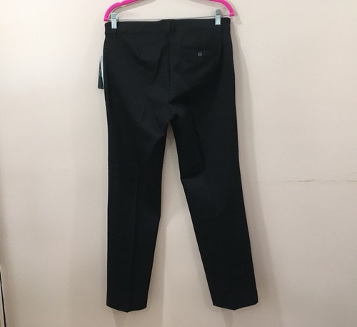LAUREN RALPH LAUREN Adele Chino Pants Black Womens 10 Classic Preppy Academia - Picture 2 of 9