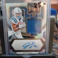 2023 Panini Select Football Josh Downs RC Prizm RPA Patch - Auto /199 - Colts