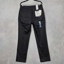Dockers Classic fit pants mens 32x34 lux cotton stretch black NEW