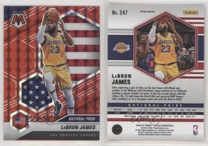 2020-21 Panini Mosaic National Pride Red Mosaic Prizm LeBron James #247