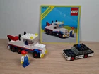 LEGO 1572 Super Tow Truck and 420 Police Car Vintage Legoland sets from 70s 80s