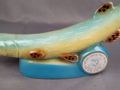 1978 Jim Beam Fishing Hall of Fame Water Northern Pike Decanter Empty Decorative - Picture 6 of 22