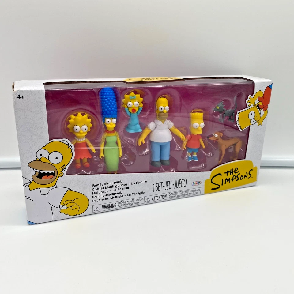 Simpsons Figuren Set 7er-Pack Jakks Pacific 6cm Kult TV Serie Fanartikel OVP - Bild 2 von 4