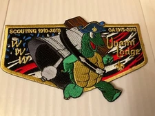 Unami Lodge 1 TOUGH Black OA Sash 2010 Benefactor Flap only 50 made!