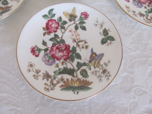Wedgwood Charnwood Bone China Inglaterra-Floral/Mariposas-3 tazas y 3 platillos - Imagen 8 de 12