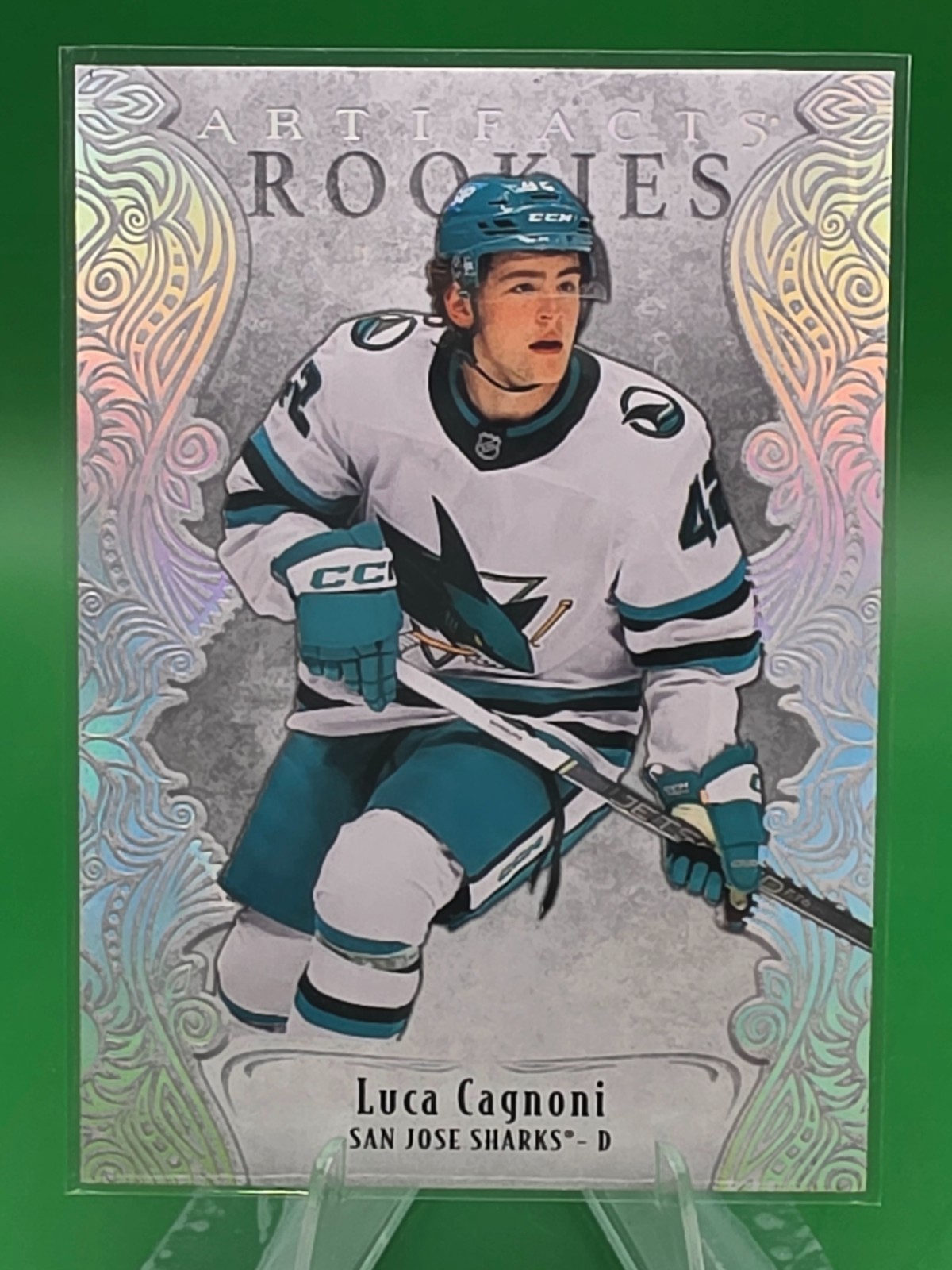 2025-26 UPPER DECK ARTIFACTS ROOKIES PLATINUM SPARKLE LUCA CAGNONI 57/99