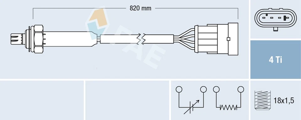 Sonde lambda 77184 FAE pour OPEL VAUXHALL - Photo 1/1