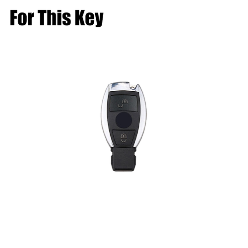 Genuine Leather Car Key Fob Case cover For Mercedes Benz E S G M A B C GLK C SLK - Picture 2 of 11