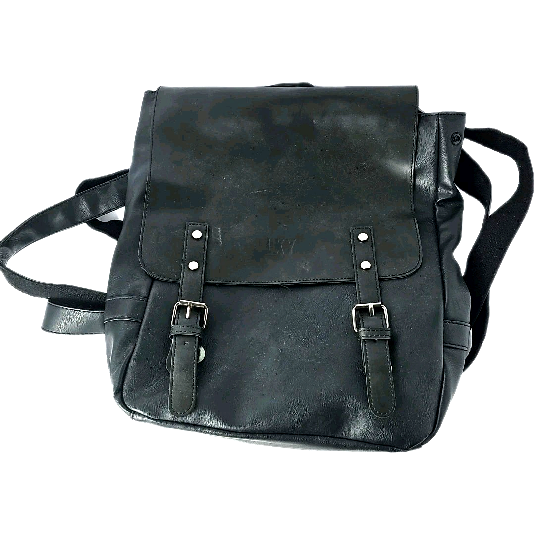 LXY Vegan Leather Backpack Vintage Laptop Bookbag For Women  display picture 1
