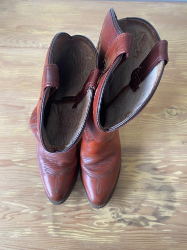 Bottes de cowboy en cuir marron Biltrite EU 42 UK 8 fabriquées au Mexique - Photo 8 sur 10