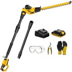 Hedge Trimmer 20 in, 9 ft Reach, Multi-Angle, 2.0Ah Battery