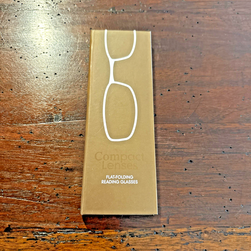 Kompakte Gläser flach faltbare Lesebrille Espresso +1,5 optische Qualität - Bild 8 von 8